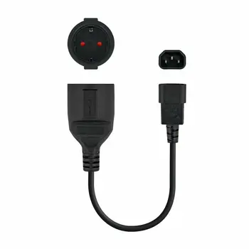 Power Cord NANOCABLE Black 50 cm