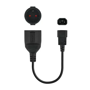 Power Cord NANOCABLE Black 50 cm