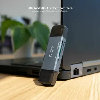 Card Reader TooQ TQR-3001G Black Grey