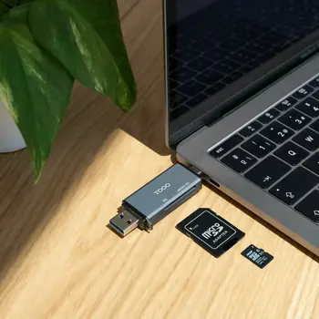 Card Reader TooQ TQR-3001G Black Grey