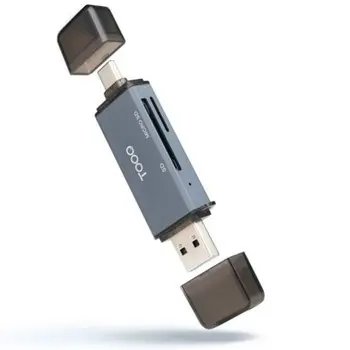 Card Reader TooQ TQR-3001G Black Grey