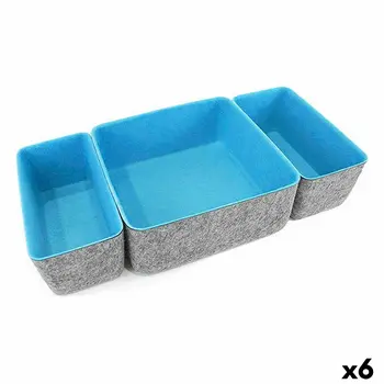 Drawer Organizer Confortime Felt 3 Pieces (6 Units)