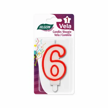 Candle Set Algon Red (36 Units)