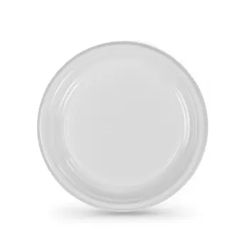 Set of reusable plates Algon Circular White 17 x 17 x 1,5 cm Plastic 25 Units