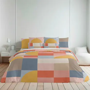Nordic cover Decolores Weimar Multicolour 175 Threads 220 x 220 cm