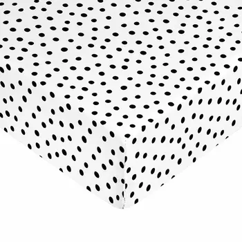 Fitted bottom sheet Kids&Cotton Kibo Black Single 105 x 200 cm