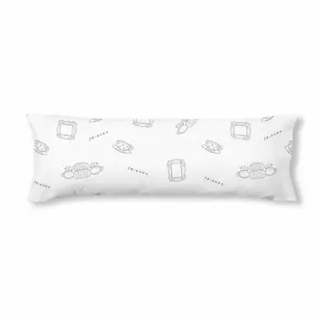 Pillowcase Friends Multicolour 175 Threads 45 x 110 cm