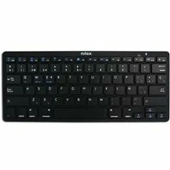Keyboard Nilox NXKB01B Black Spanish Qwerty