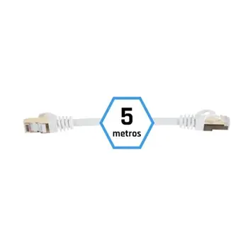 FTP Category 7 Rigid Network Cable iggual IGG318638 White 5 m