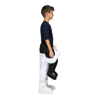 Costume for Children My Other Me Ride-On Unicorn 10-12 Years White