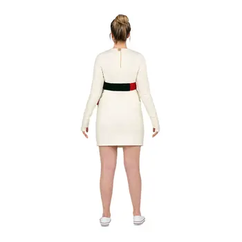 Costume for Adults My Other Me One size Snow Doll 2 Pieces White