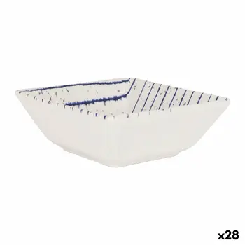 Snack Bowl La Mediterránea Arago Porcelain 13 x 13 x 5 cm (28 Units)