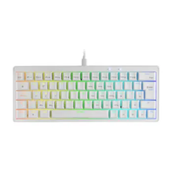 Gaming Keyboard Mars Gaming MKMINIPROWYES Qwerty US White