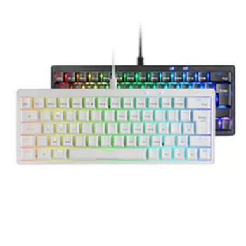 Gaming Keyboard Mars Gaming MKMINIPROWYES Qwerty US White