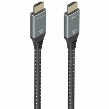 HDMI Cable Aisens A150-0878 10 m Black/Grey
