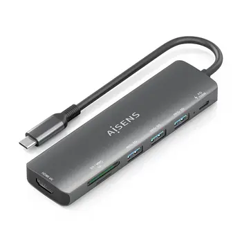 USB Hub Aisens Grey
