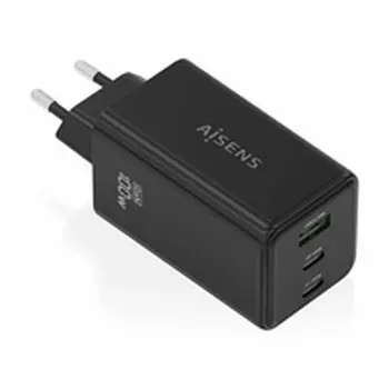 Cordless Charger Aisens ASCH-100W3P052-BK Black 100 W