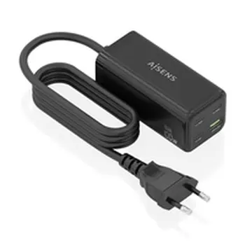 Cordless Charger Aisens ASCH-100W4P054-BK Black 100 W