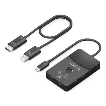 HDMI Cable Aisens ASWL-H2KDC30M05-BK Black