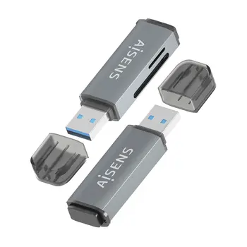 Card Reader Aisens ASCR-2A09-GR Grey