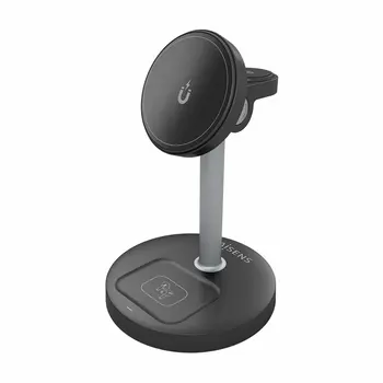 Cordless Charger Aisens ASCH-15W3WC066-BK Black 15 W