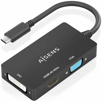 HDMI Cable Aisens A109-0954 15 cm Black