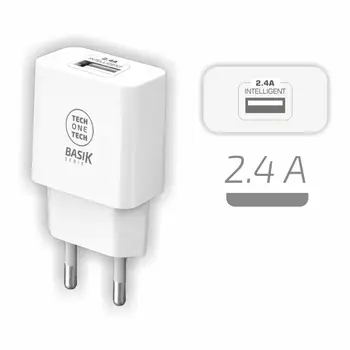 Wall Charger Tech One Tech White
