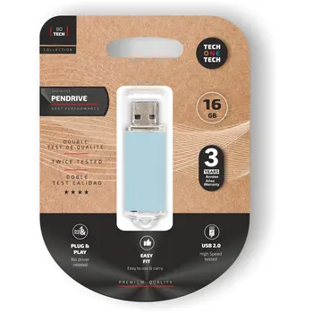 Pendrive Tech One Tech TEC3010-16 16 GB Blue