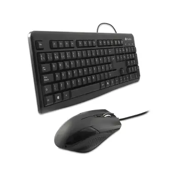Keyboard and Mouse CoolBox COO-KTR-01U Spanish Qwerty Black