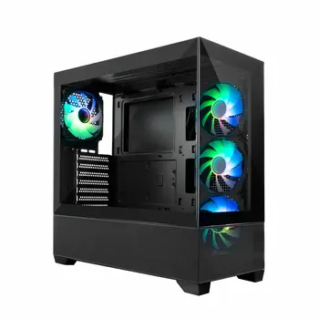 ATX Semi-tower Box CoolBox COO-CHA-GA250-0 Black Tower