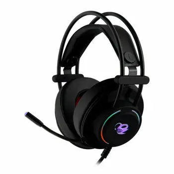 Headphones with Microphone CoolBox DeepLighting Black