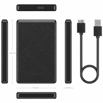 External Hard Drive Aisens ASE-2522B Black