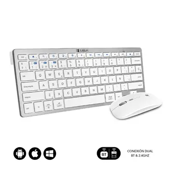 Keyboard and Mouse Subblim SUBKBC-OCO010 Silver