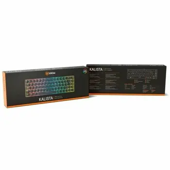 Keyboard Krom NXKROMKALISTASP Spanish Qwerty Black