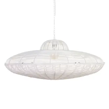 Ceiling Light Metal White 80 x 80 cm