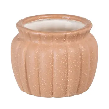 Planter Orange Ceramic 13,5 x 13,5 x 10 cm
