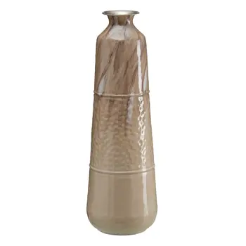 Vase Beige Iron 28 x 28 x 84 cm