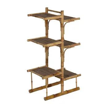 Shelves Beige Bamboo 57 x 32 x 100 cm