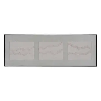 Painting Black Grey Abstract 150 x 3 x 50 cm