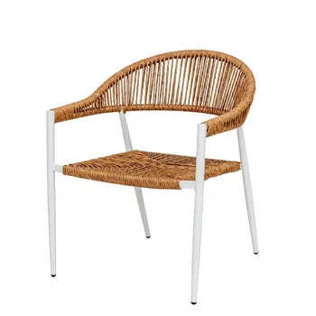 Garden chair Neska White Aluminium 62 x 65 x 80 cm