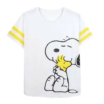 Women’s Short Sleeve T-Shirt Snoopy White