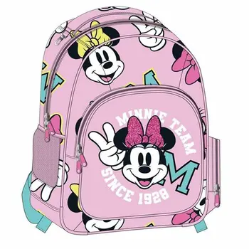 School Bag Minnie Mouse Fuchsia 32 x 15 x 42 cm
