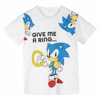 Child's Short Sleeve T-Shirt Sonic White