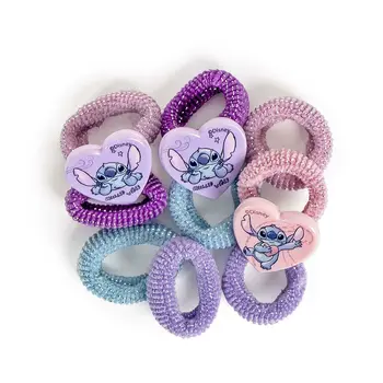 Children's Backpack with Hair Accessories Stitch Multicolour
