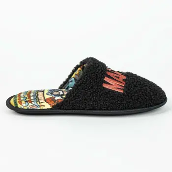 House Slippers Marvel Black