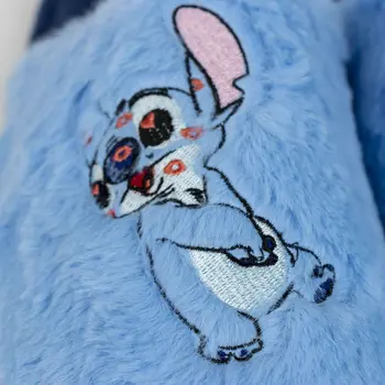 House Slippers Stitch Blue