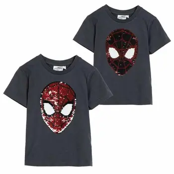 Children’s Short Sleeve T-Shirt Spider-Man Dark grey