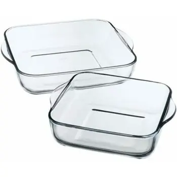 Set of Oven Dishes Pasabahce 1690037 Transparent Crystal 1 L 2 Pieces