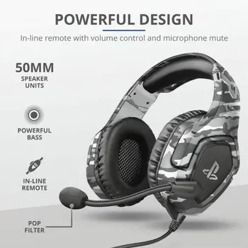 Wireless Headphones Trust 23531 GXT488 Grey