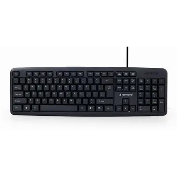 Keyboard GEMBIRD KB-U-103-RU Black Monochrome English Russian QWERTY